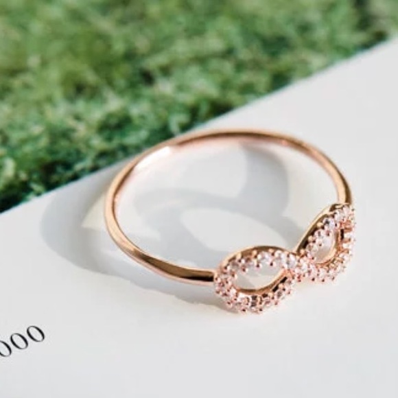 Jewelry - Rose Gold Tone Infinity Ring Size 6.5